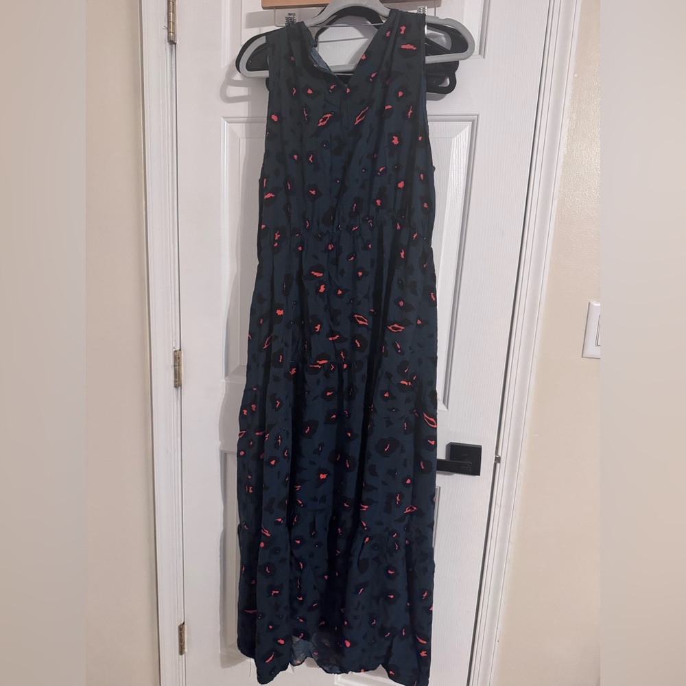 SHEIN Curve Green Leopard Dress